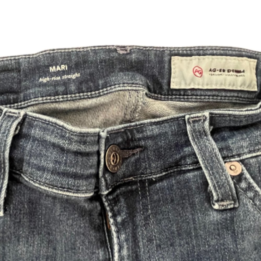 Designer Jeans Ag Adriano Goldschmied  Mari High-Rise Stretch Strt leg size 24 - Picture 3 of 5
